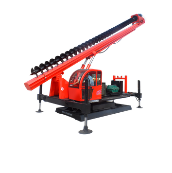 Буровая установка для анкерных свай против всплытия