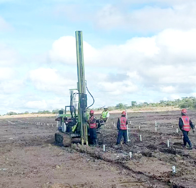 Замбия Солнечная фотоэлектрическая установка строительная площадка